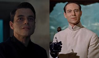 Safin in No Time To Die and Dr No pictured side by side