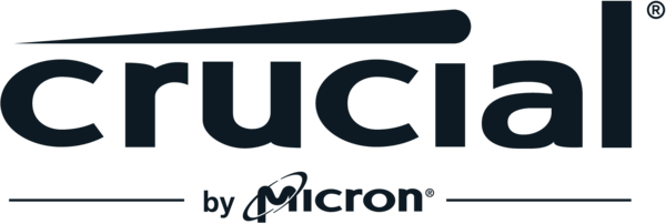 The &#039;Crucial, by Micron&#039; logo.