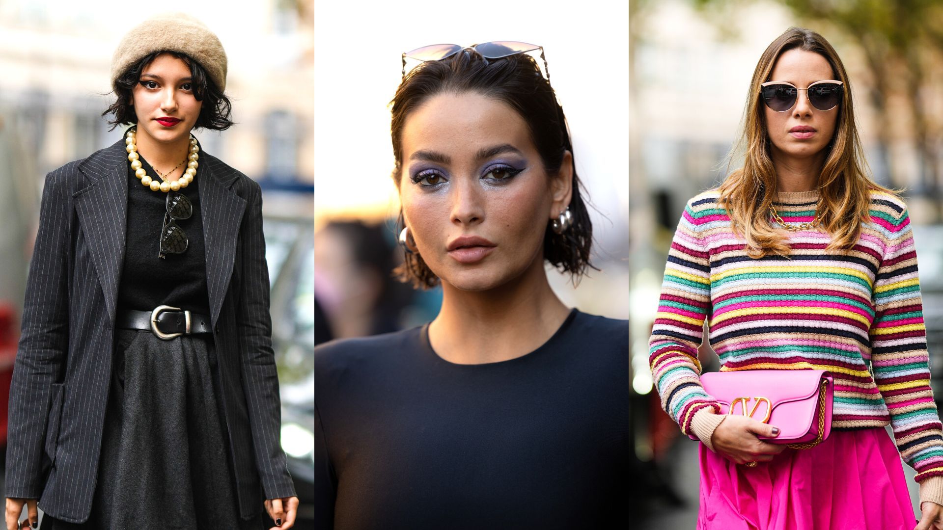 Shots of simple and stylish make up