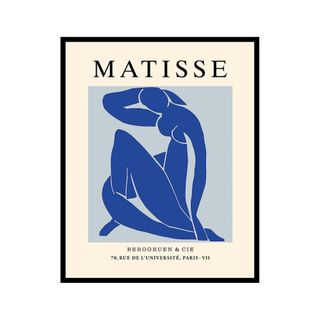 Poster Master Vintage Henri Matisse Poster - Retro Minimalist Print - 8x10 Unframed Wall Art - Gift for Artist, Housewarming - Female Body, Blue Nude, Abstract, Boho - Wall Decor for Bedroom, Dorm