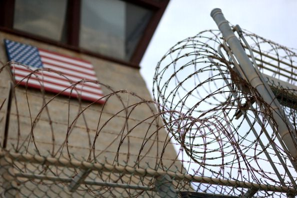 Entrance to Camp V and VI at Guantanamo Bay.