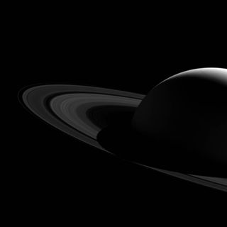 Saturn's Shadow Bisects Rings