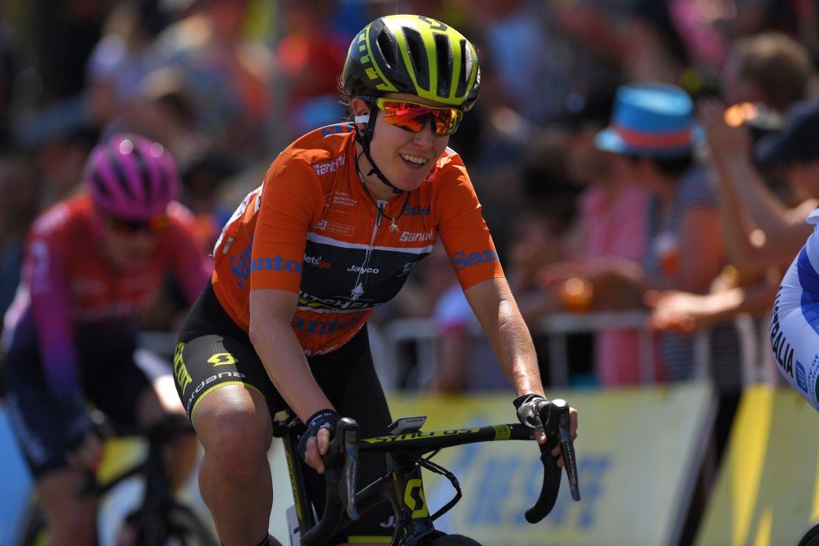 Amanda Spratt won a third successive Women's Tour Down Under.