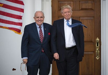 President Trump and Rudy Giuliani.