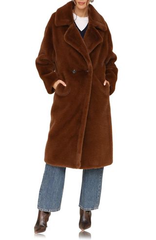 Oversize Luxe Faux Fur Longline Coat