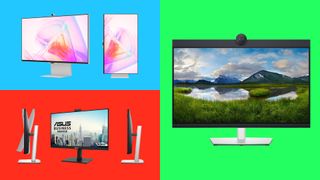 Three of the current best monitors with integrated webcams.