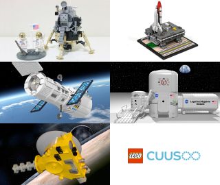 Fan-designed LEGO spacecraft now up for vote on LEGO CUUSOO, including Apollo 11 Lunar Mission, Space Shuttle Crawler Transporter, Hubble Space Telescope, NASA Deep Space Habitat and New Horizons Spacecraft.