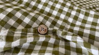 Button on the Piglet In Bed Gingham Bedding