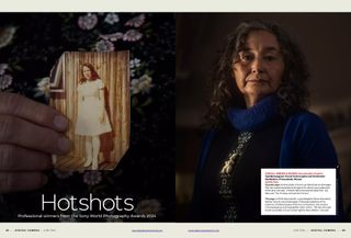 Opening pages of the Hotshots gallery, the Professional winners of the Sony World Photography Awards 2024, in the June 2024 issue of Digital Camera magazine