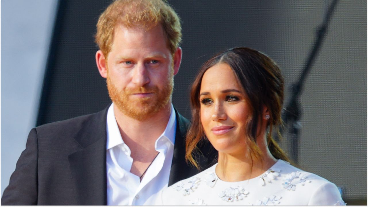 Prince Harry and Meghan Markle at Global Citizen Live: New York on September 25, 2021.