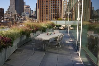 A private roof garden