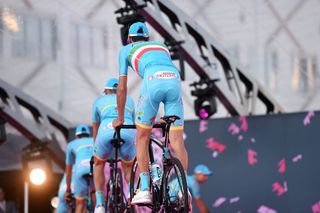 Astana at the presentation of the 2016 Giro d'Italia