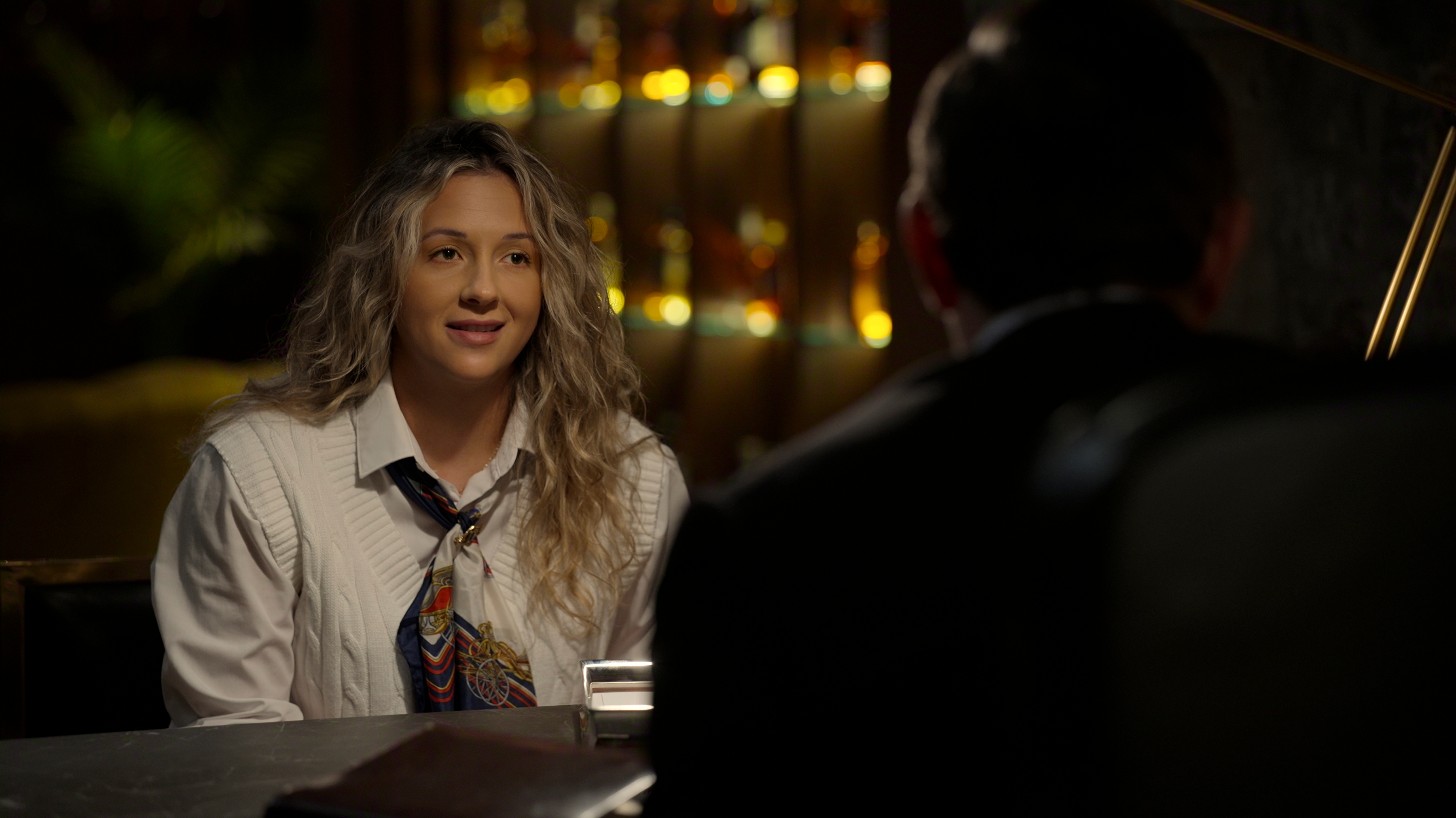 Kat Ellis talks with host Peter Serafinowicz in episode 203 of 'Million Dollar Secret.'