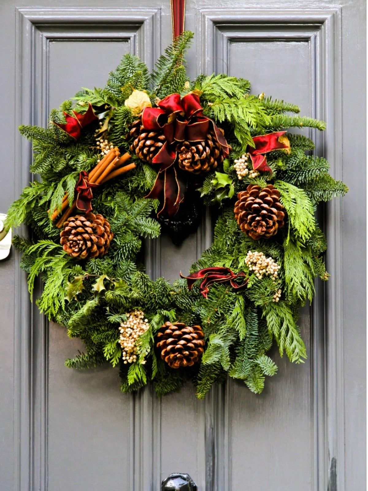 Spruce Up A Plain Evergreen Wreath - Decorate With Foraged Materials ...