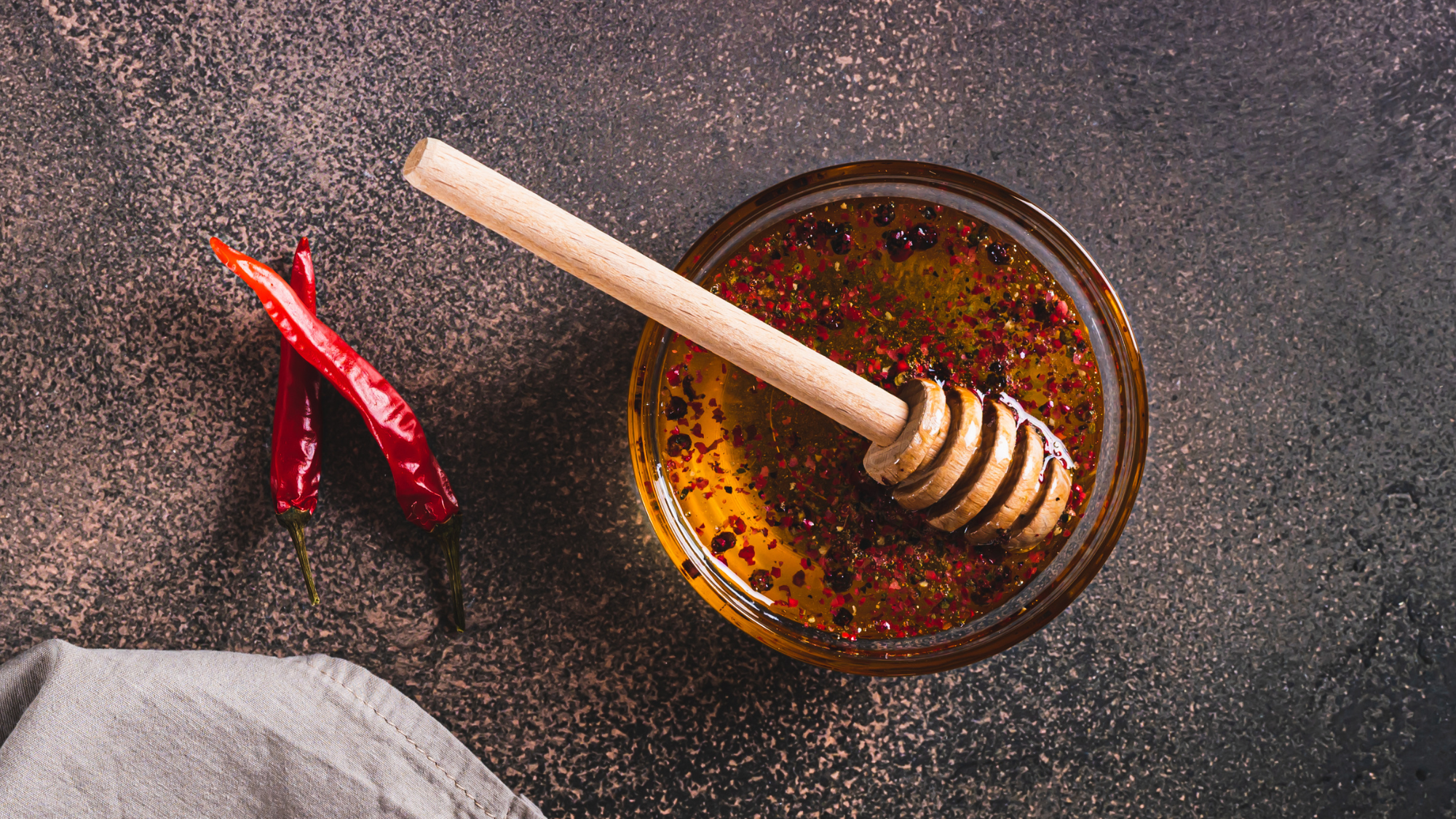 Hot honey with two chillis 