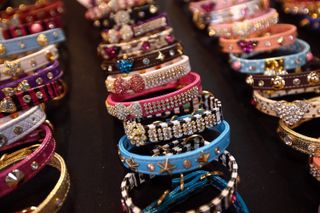 Bedazzled dog collars
