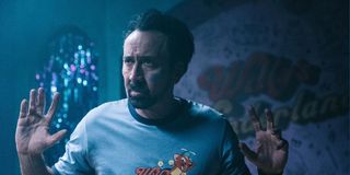 Nicolas Cage as The Janitor in Willy's Wonderland.