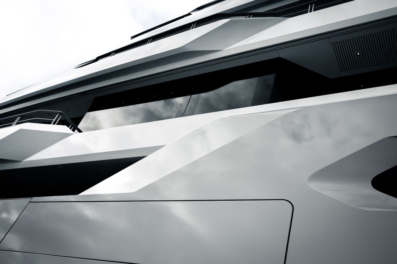 A photograph of Gabe Newell's superyacht, Leviathan.