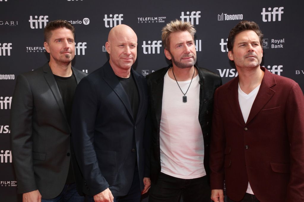 A picture of Nickelback on the red caroet at the 2023 Toronto International Film Festival