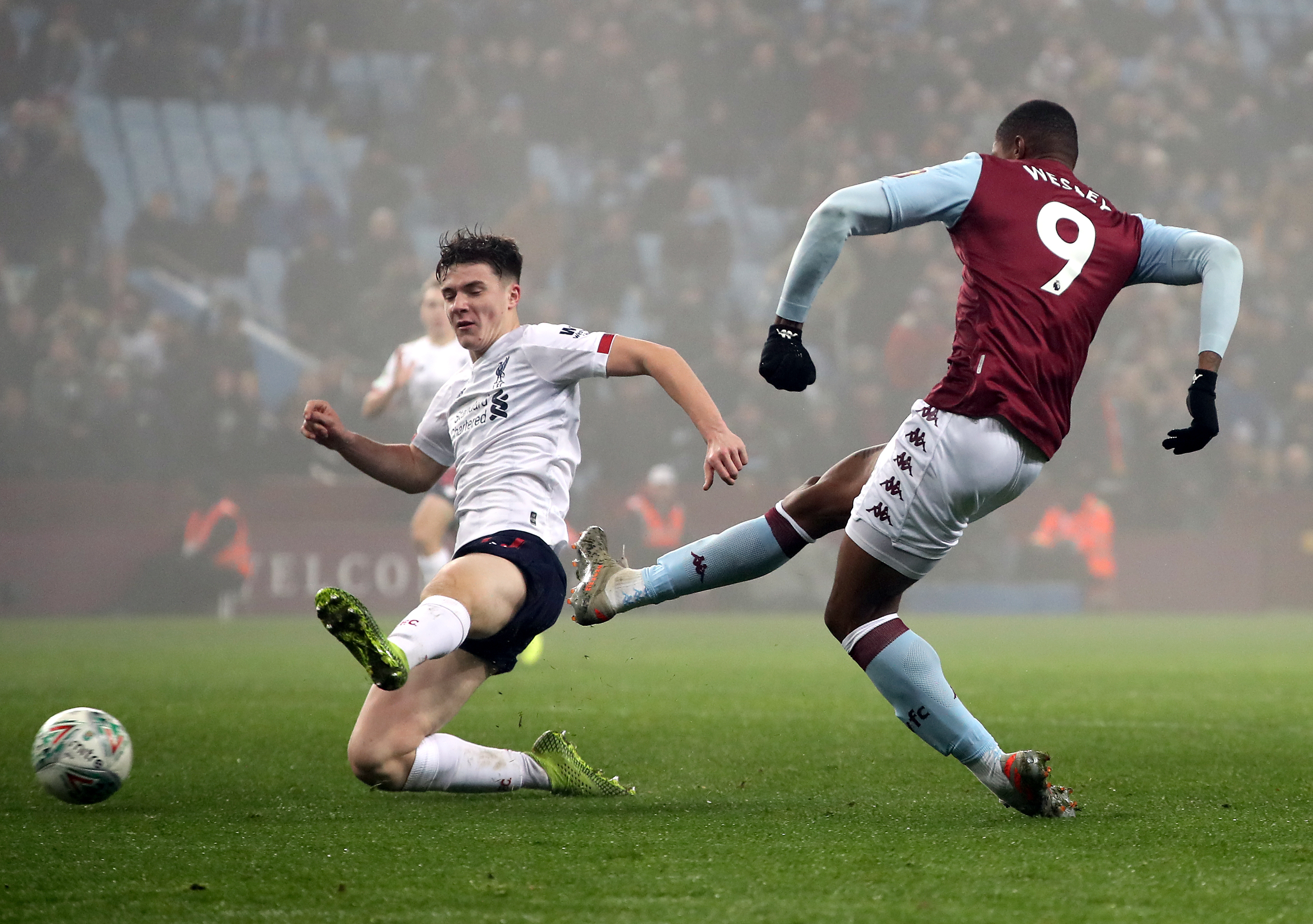 Wesley slots home Aston VIlla's fifth goal