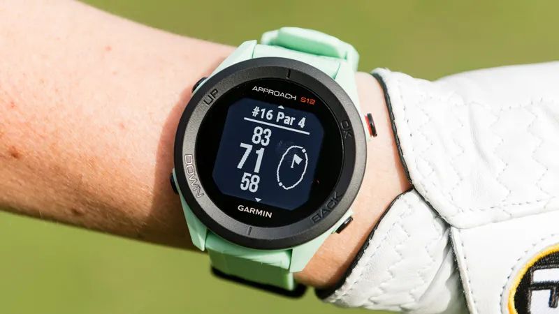 Garmin S12 watch on wrist