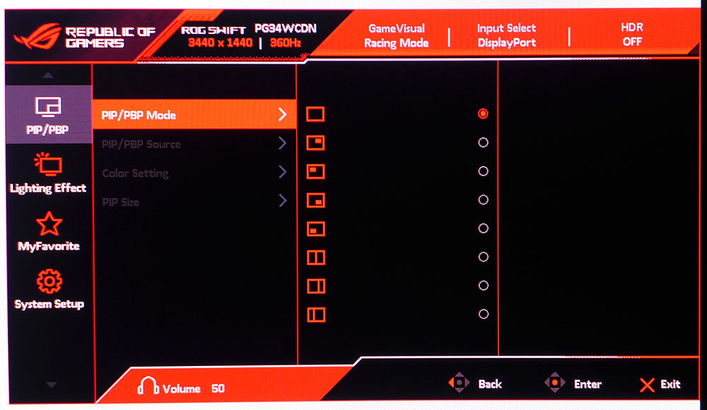 Asus ROG Swift PG34WCDN
