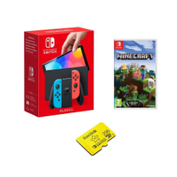 Nintendo Switch OLED | Minecraft | 256GB memory card | £349 at Currys
If you were after a cheaper Nintendo Switch OLED bundle, you could find this £349 sales price on a console, a copy of Minecraft, and a 256GB memory card. That's excellent considering this is such a difficult to find piece of kit.