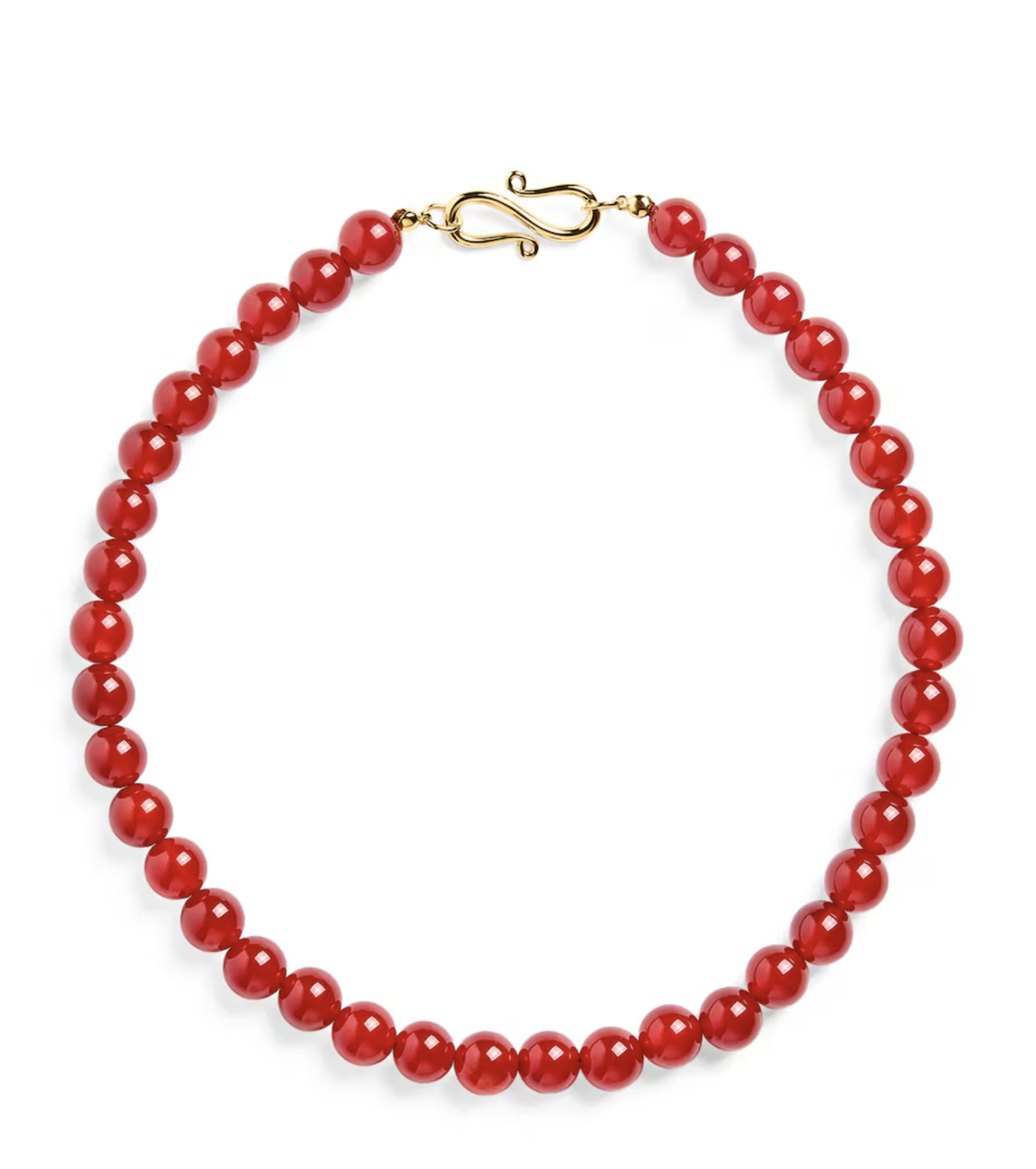 LI&amp;Eacute; STUDIO, Carnelian Beaded Mary Necklace