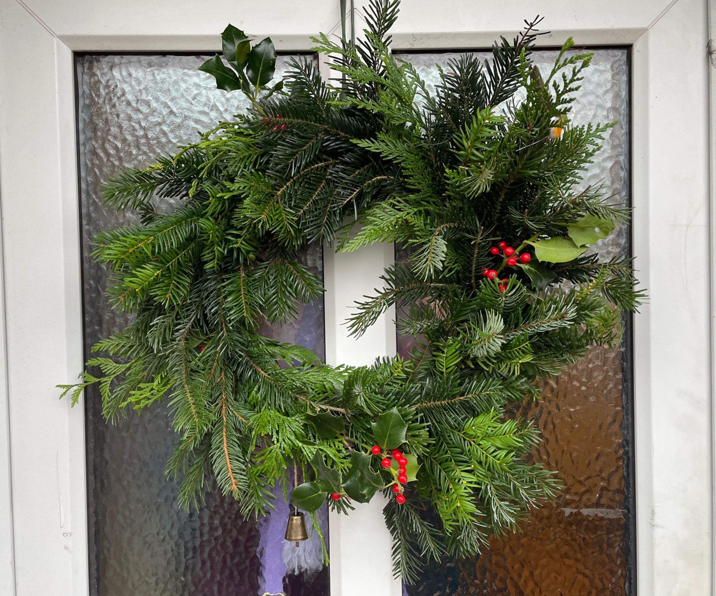 Homemade Christmas wreath