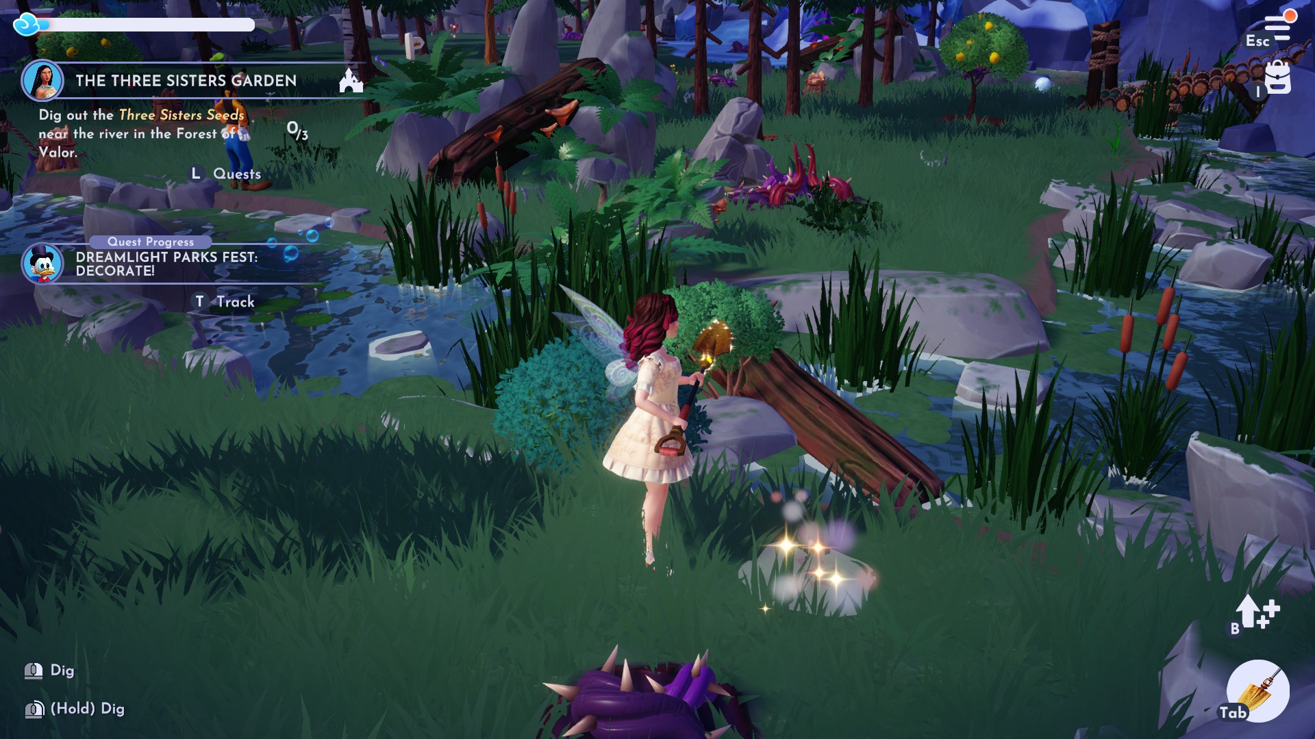Disney Dreamlight Valley Pocahontas The Three Sisters garden quest