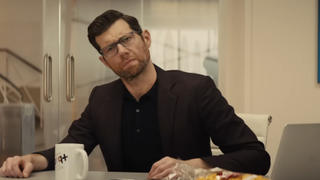 Billy Eichner in Bros' trailer