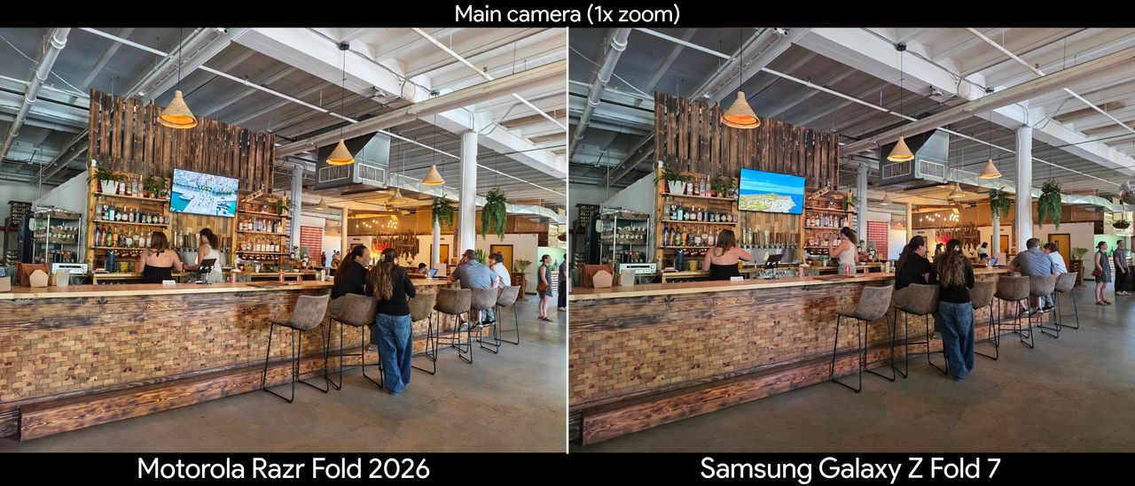 Comparing camera quality between the Motorola Razr Fold 2026 and Samsung Galaxy Z Fold 7