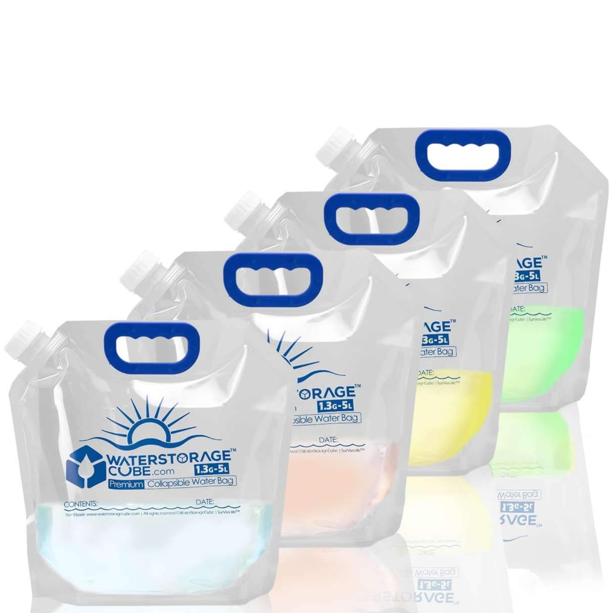 Clear Waterstorage cubes