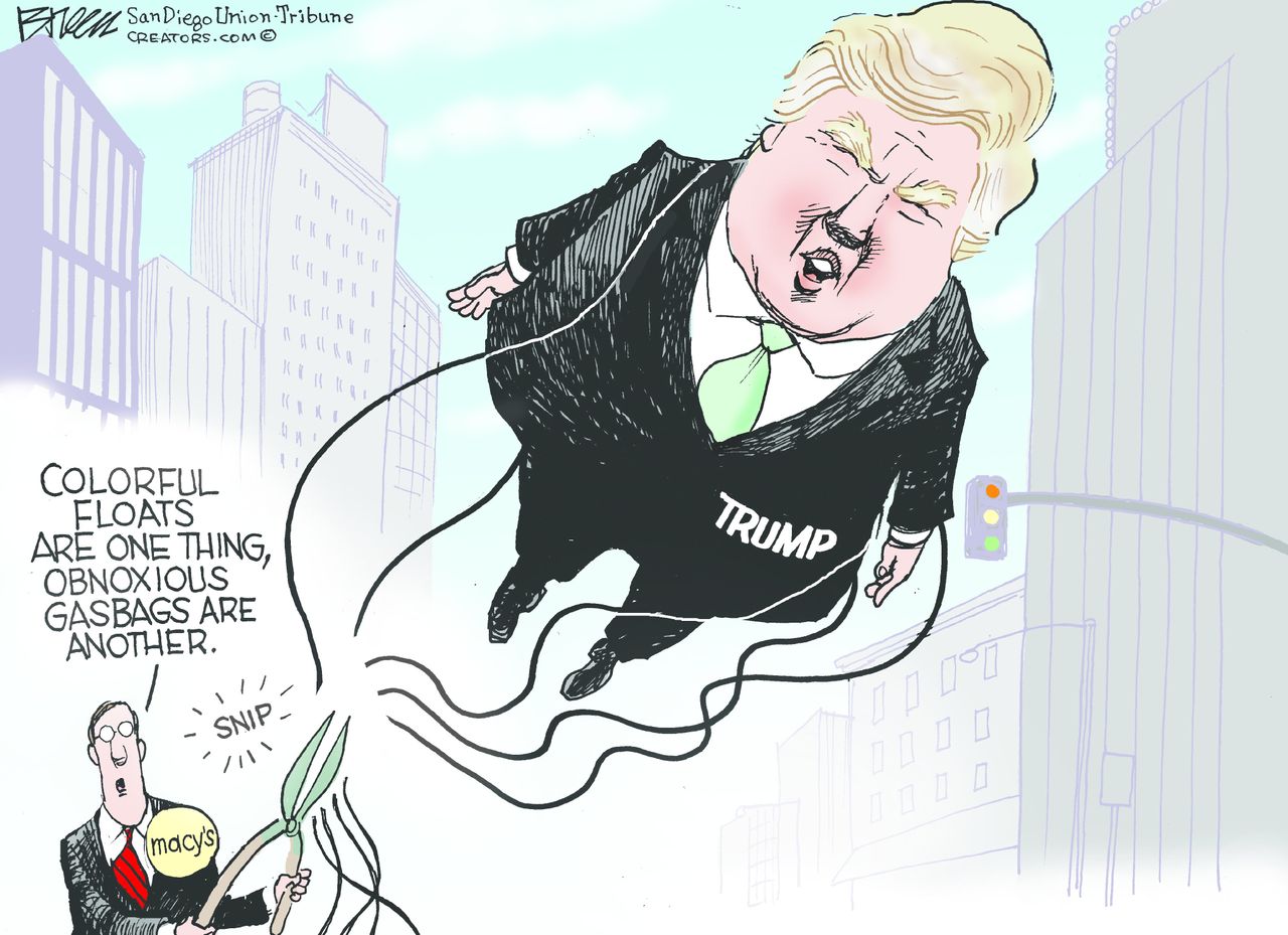 Political cartoon U.S. Donald Trump