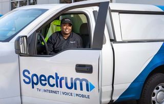 Charter Spectrum tech in truck