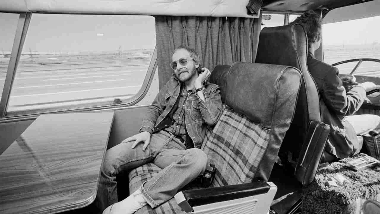 Wishbone Ash&amp;rsquo;s Andy Powell on a tour bus in the 1970s