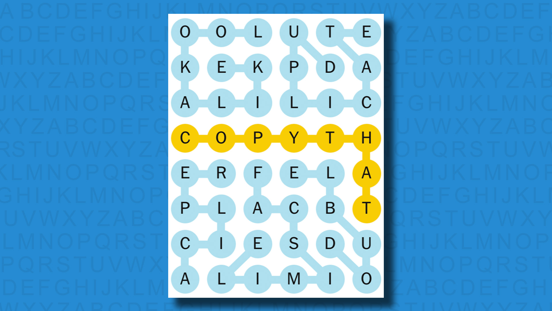 NYT Strands answers for game 527 on a blue background