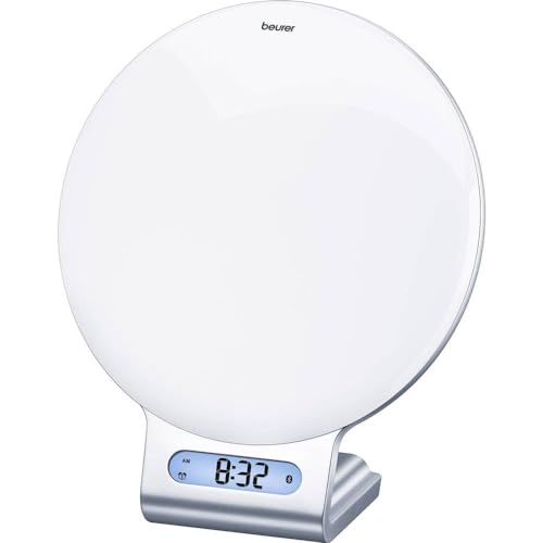 Beurer Wl75 Wake-Up Light Alarm Clock | Wake Naturally to a Simulated Sunrise | Relax With a Simulated Sunset | Mood Light and Reading Light Function | Radio Alarm | Pre-Set Wake/sleep Melodies