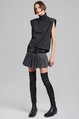 The Frankie Shop Blake Mini Pleated Skirt