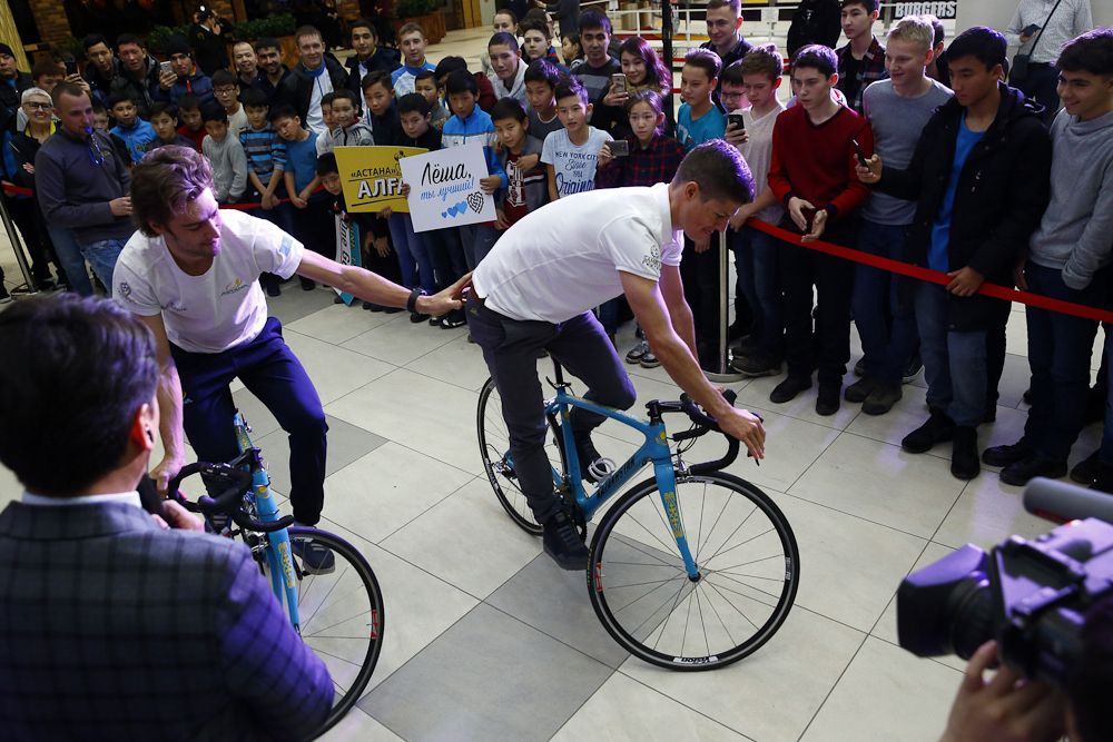 Jakob Fuglsang looks more comfortable on the bike