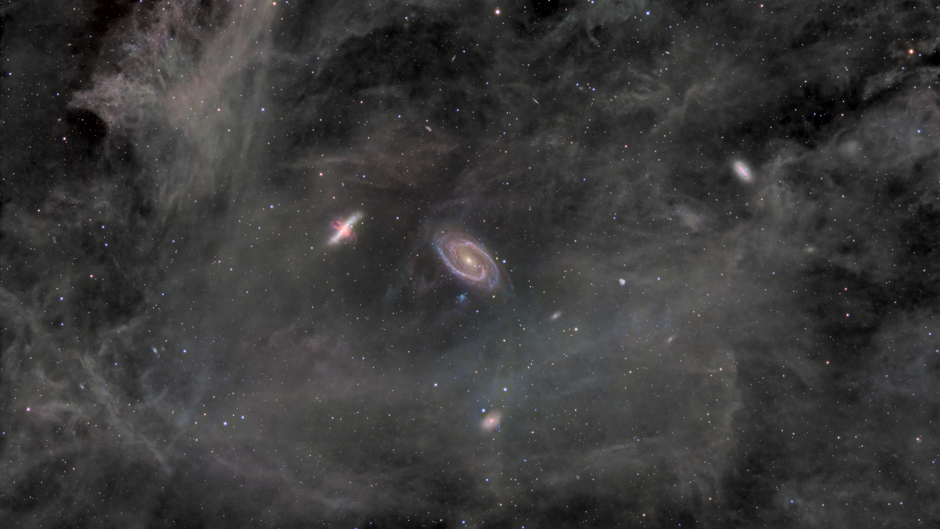 The galaxies are found about 12 million light-years from Earth in the constellation Ursa Major