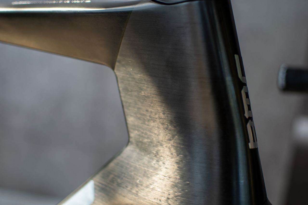 A BMC Masterpiece road bikehead tube