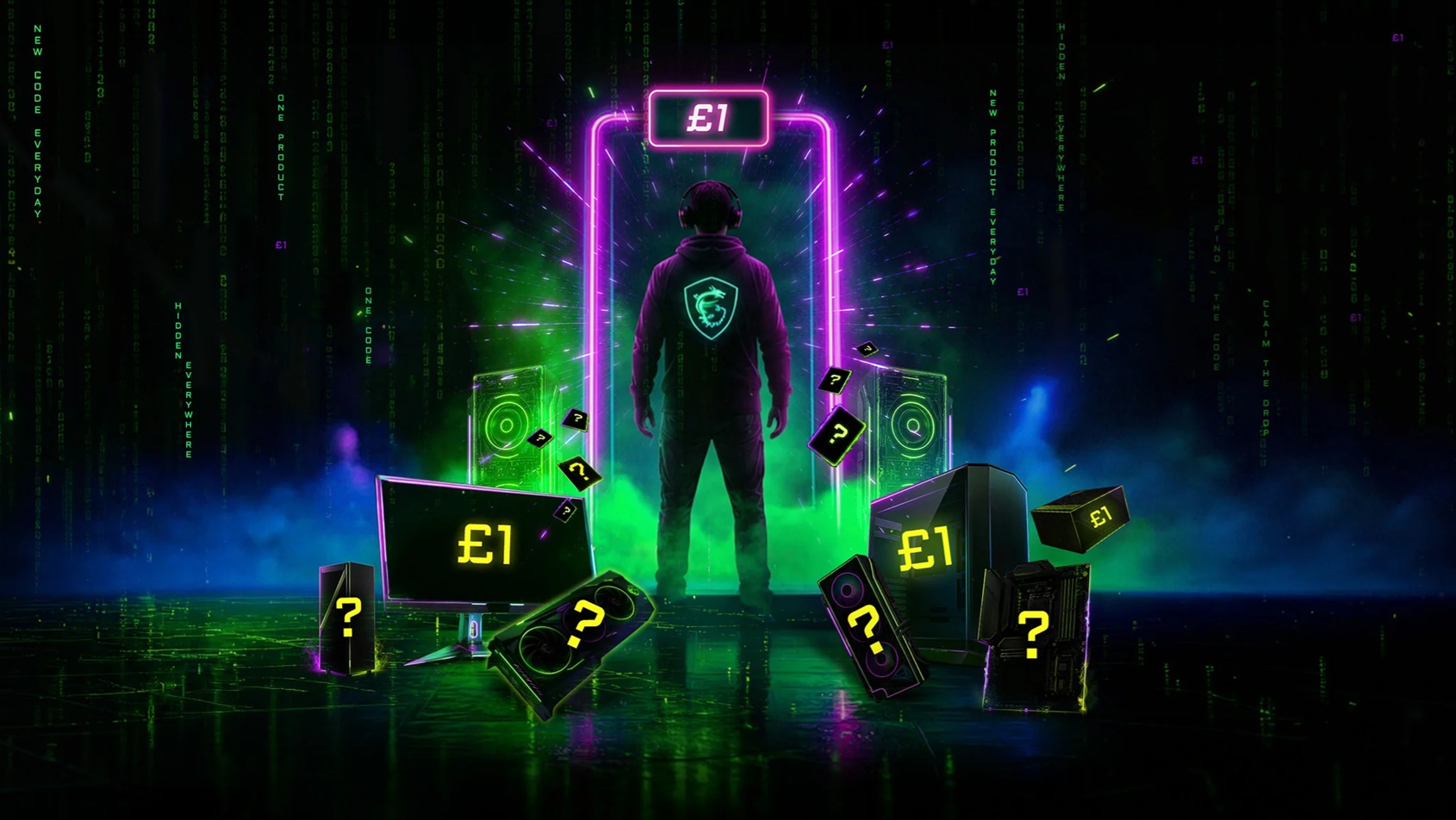 MSI &pound;1 Cheat Code Promotion key art