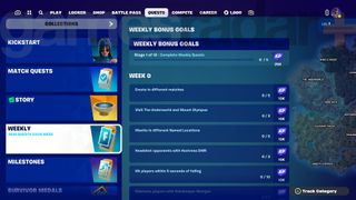 Weekly Fortnite Quests in Chapter 5 Season 2