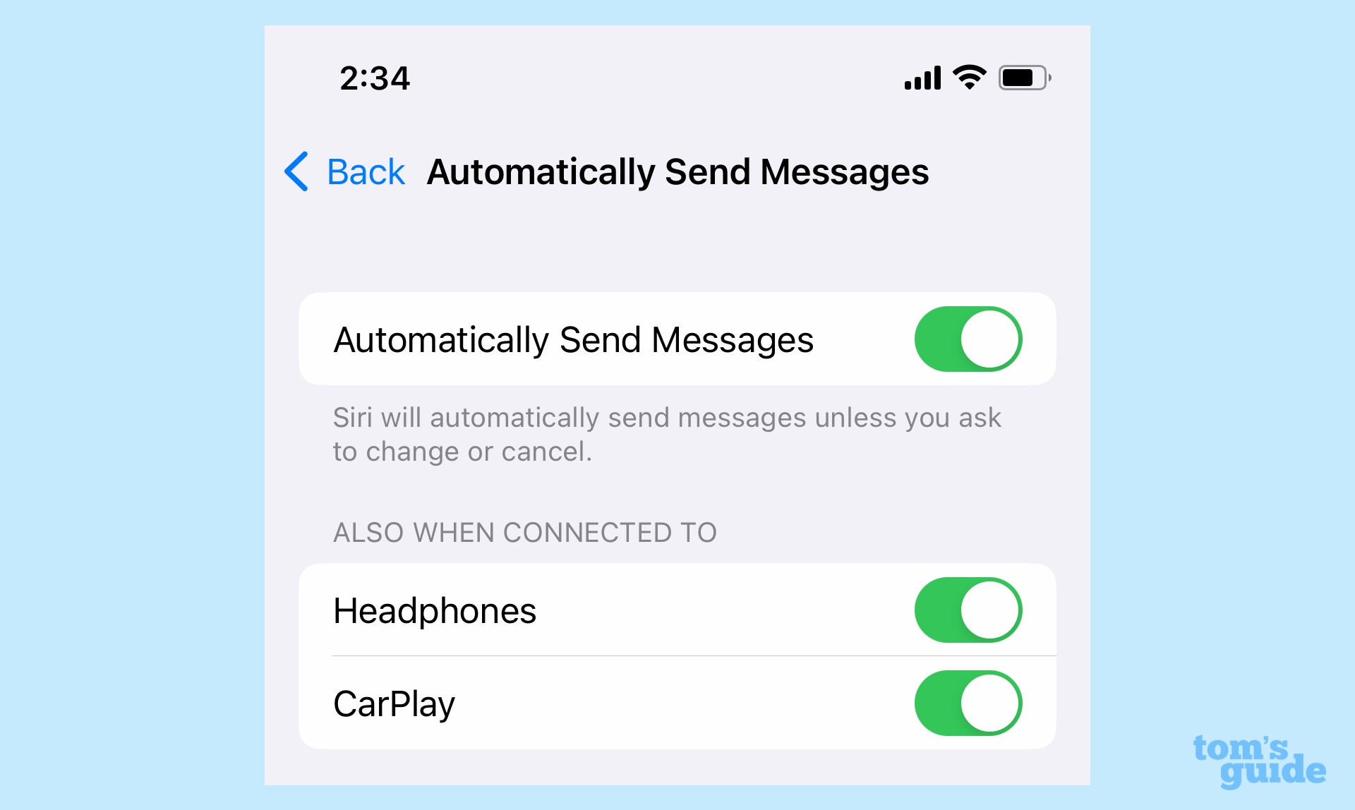 iOS 16 Siri Auto Sends Texts