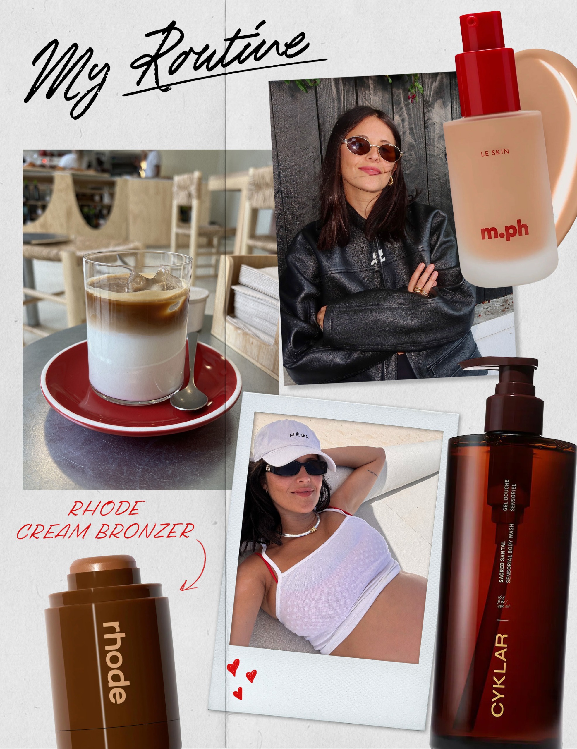 Photo collage of celebrity stylist Dani Michelle for Who What Wear's My World series.