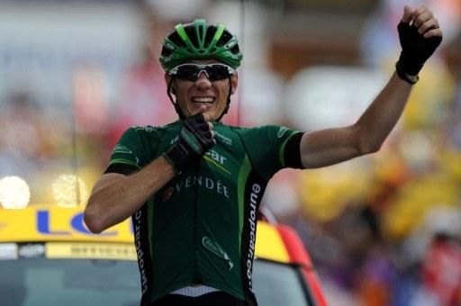Pierre Rolland (Europcar) won stage 19 of the Tour de France on Alpe d'Huez