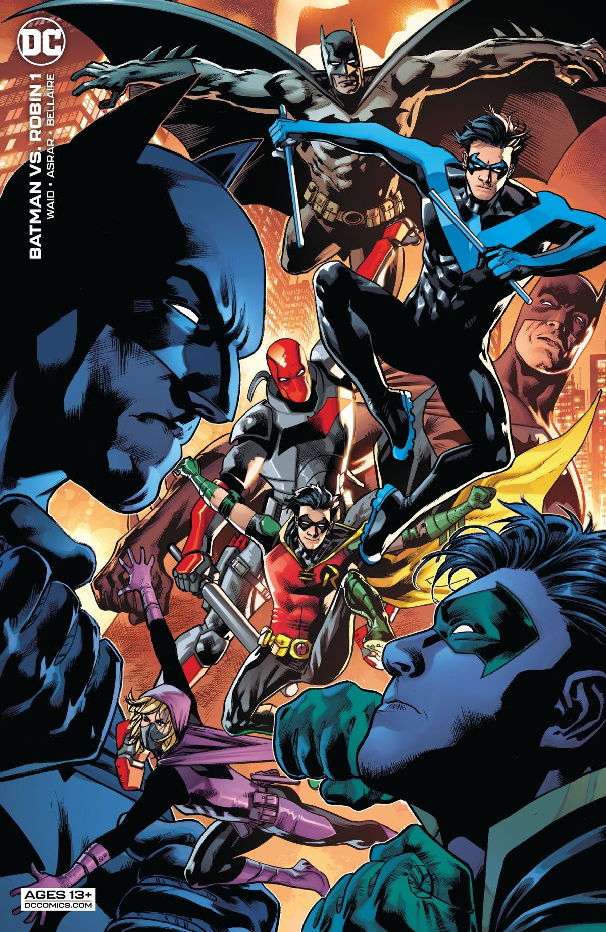 Batman vs. Robin #1 covers