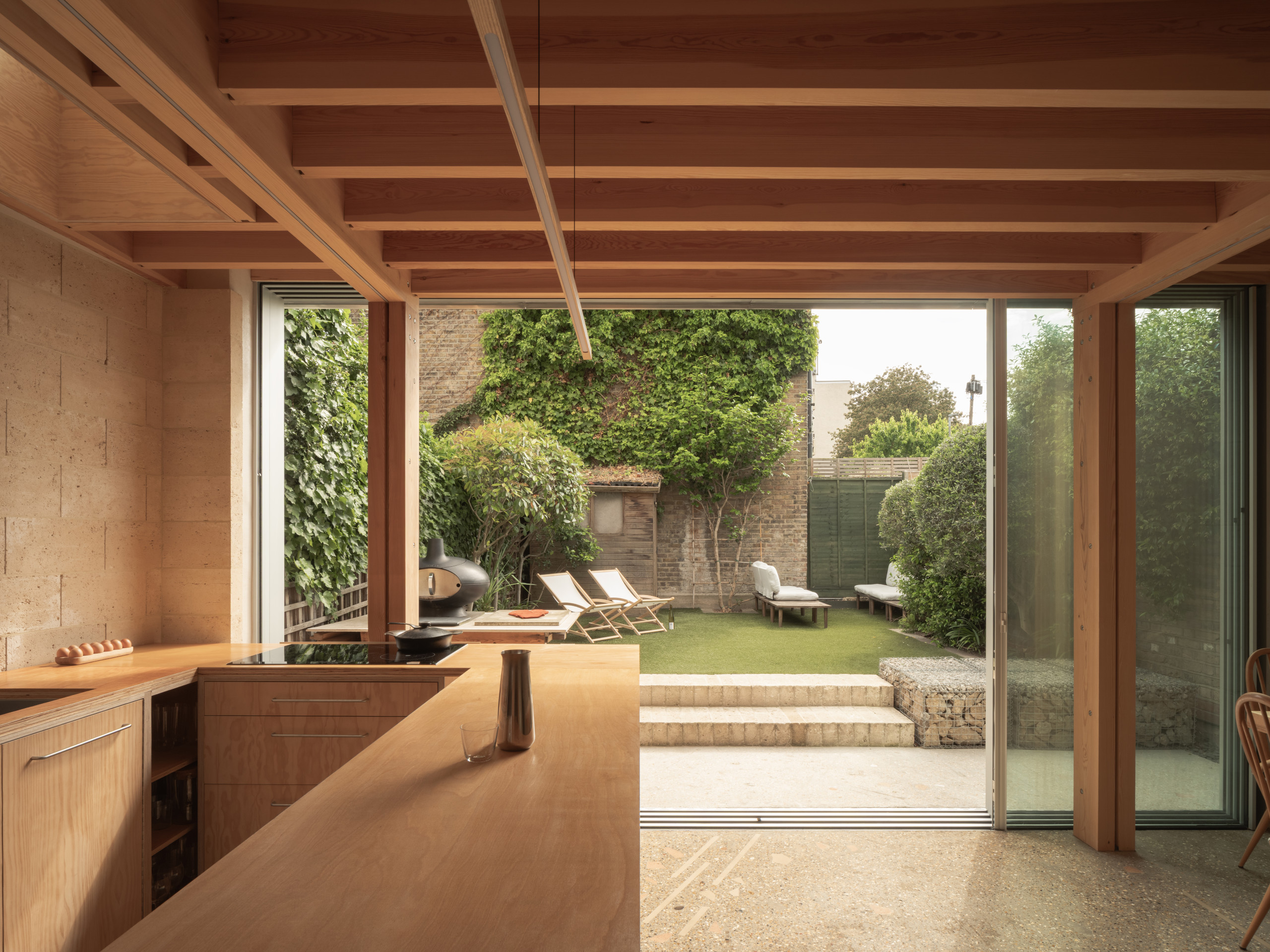 The new extension spans the width of the house