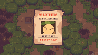 An image of the character Turnip Boy from the video game Turnip Boy Commits Tax Evasion.
